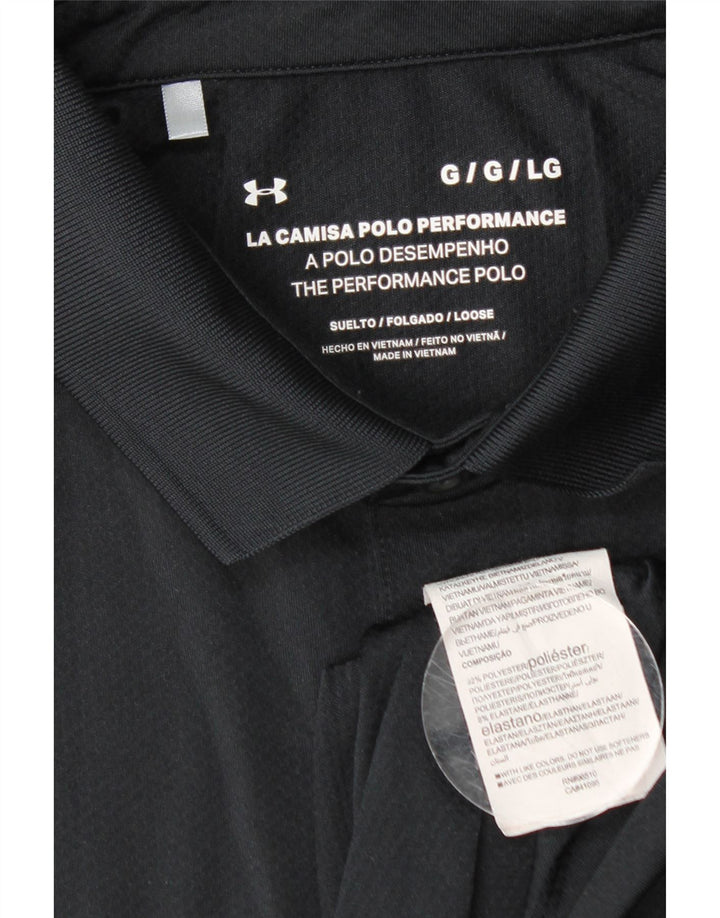 UNDER ARMOUR Polo Homme Grand Noir Polyester