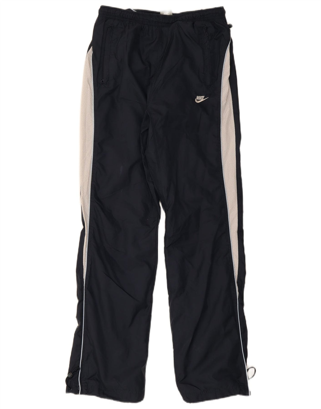 Nike Pantalon de survêtement en nylon color block bleu marine moyen