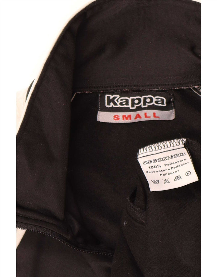 Kappa Veste de survêtement pour homme Small Noir Colorblock Polyester