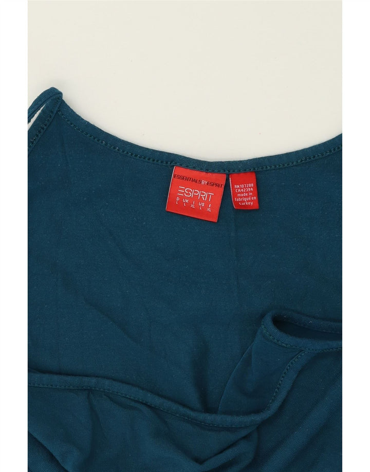 ESPRIT Womens Cami Top UK 14 Large Blue Viscose Vintage Esprit and Second-Hand Esprit from Messina Hembry 
