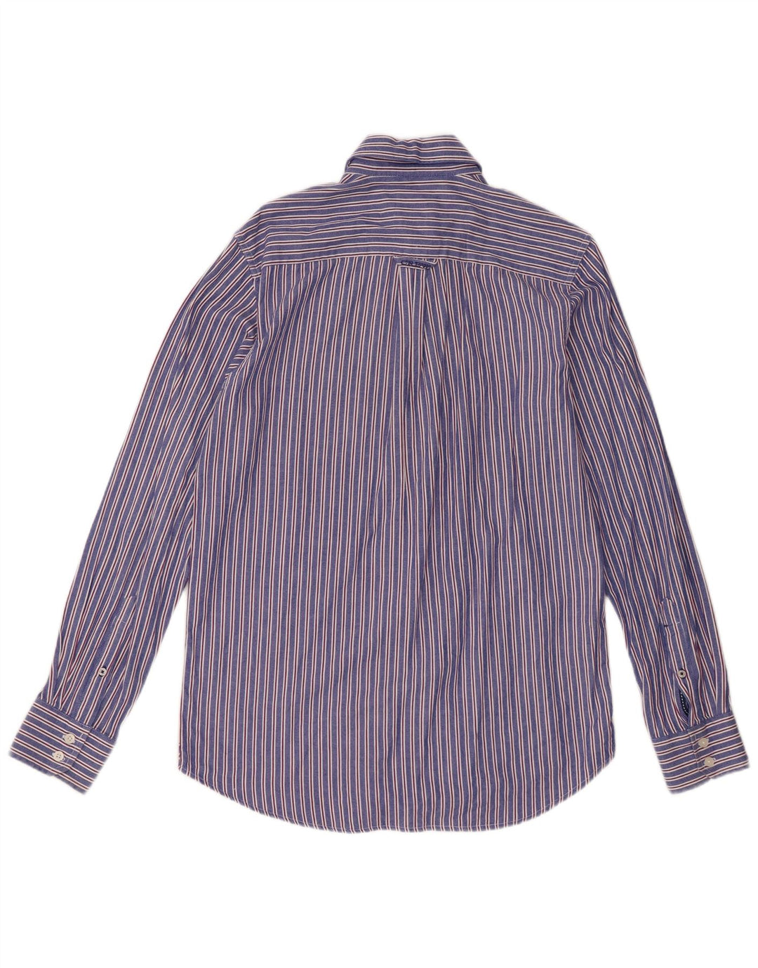 Crew Clothing Chemise Homme Small Bleu Rayé Coton