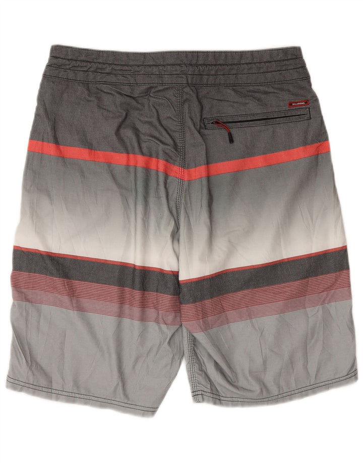 BILLABONG Short de Bain Homme Petit Gris Rayé Coton