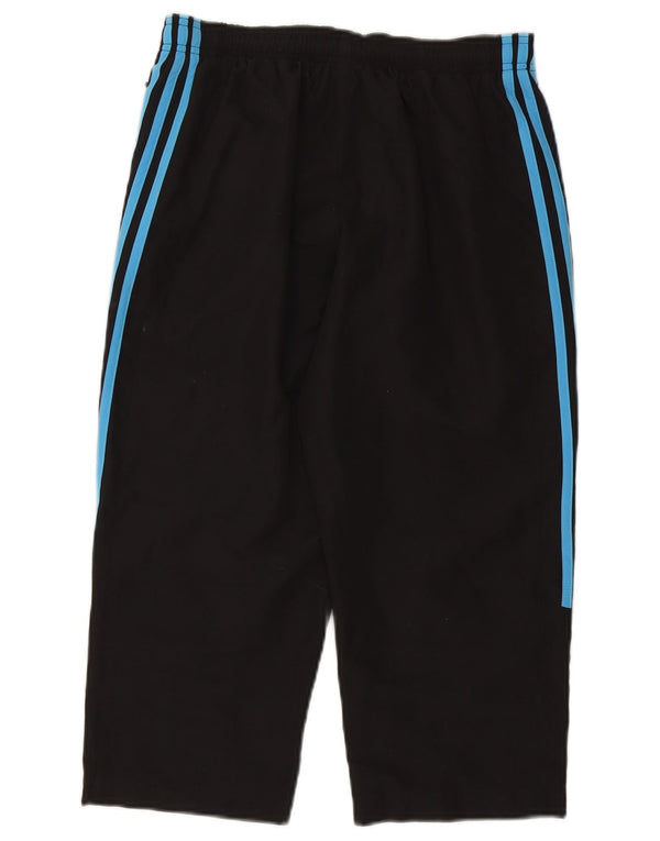 Adidas Pantalon de survêtement Capri pour femme UK 10 Petit Noir Polyester