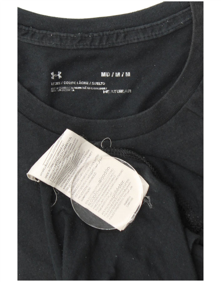 UNDER ARMOUR T-Shirt Heat Gear Graphic Homme Noir Moyen Coton