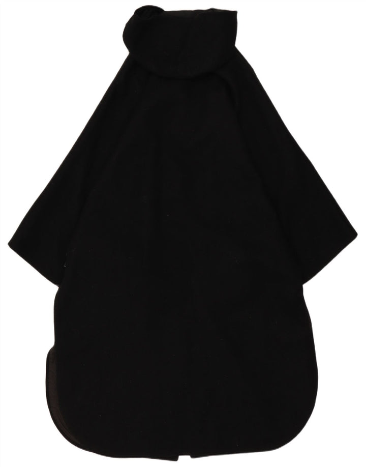 manteau poncho à capuche femme vintage taille unique noir