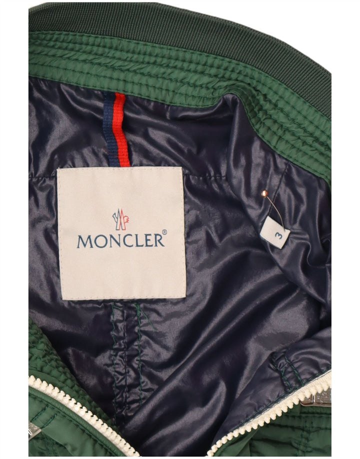MONCLER Veste Bomber Homme Taille 3 Grand Vert Moderne