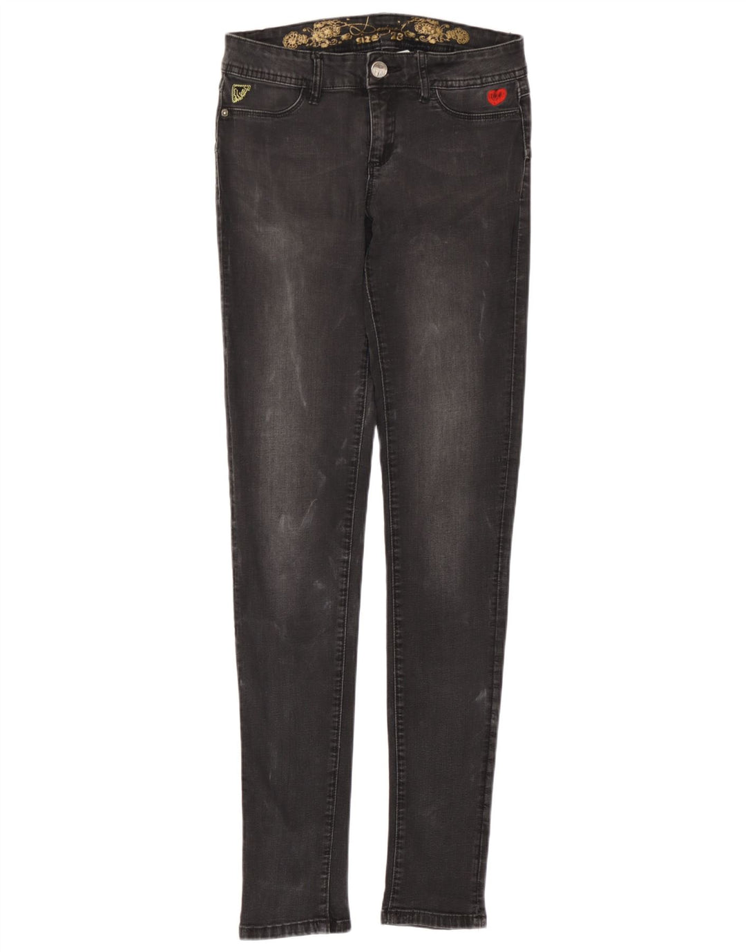 Desigual Jean Skinny Femme W28 L32 Gris