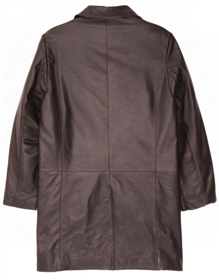 manteau en cuir homme vintage UK 38 Noir Moyen