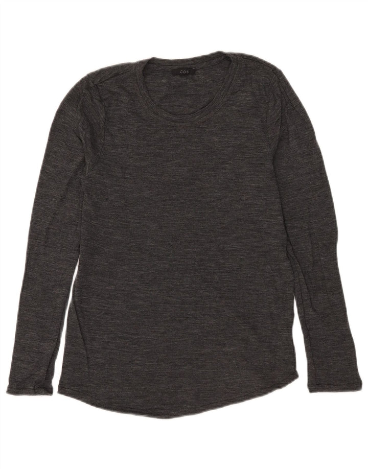 Cos Pull à col rond pour femme UK 14 Grande laine grise