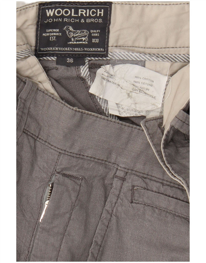 Woolrich Short Chino Homme W36 Large Gris Coton