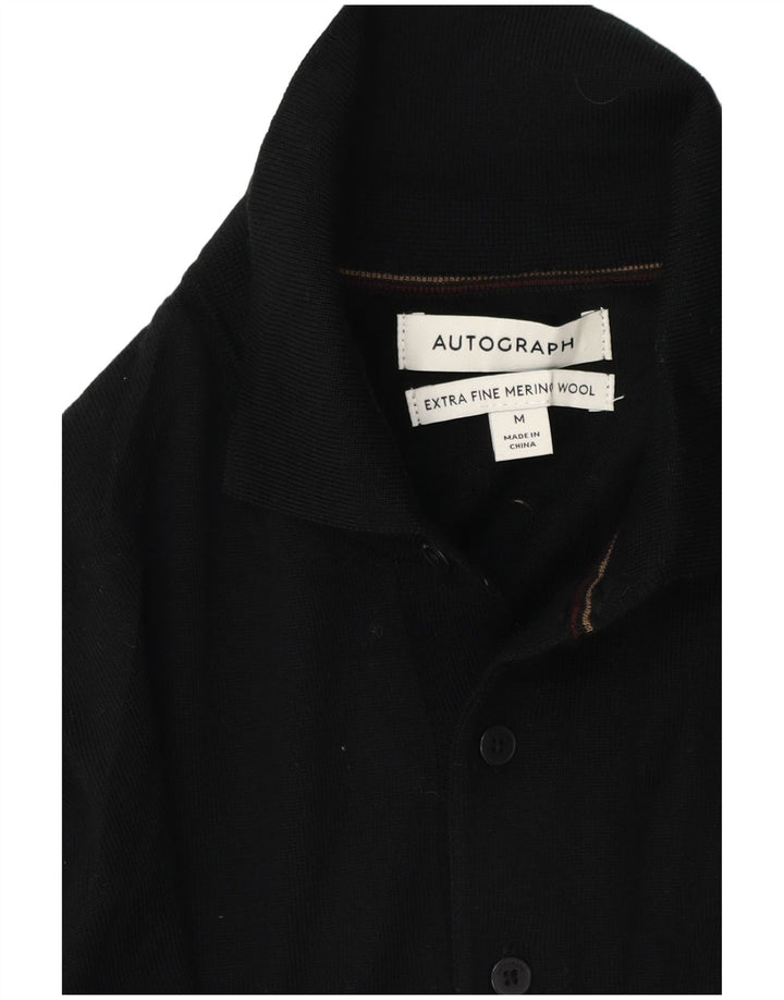 Marks & Spencer Pull à Col Polo Autograph Homme Noir Moyen