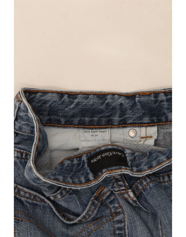 CALVIN KLEIN Mens Straight Jeans W34 L30 Blue Cotton Vintage Calvin Klein and Second-Hand Calvin Klein from Messina Hembry 