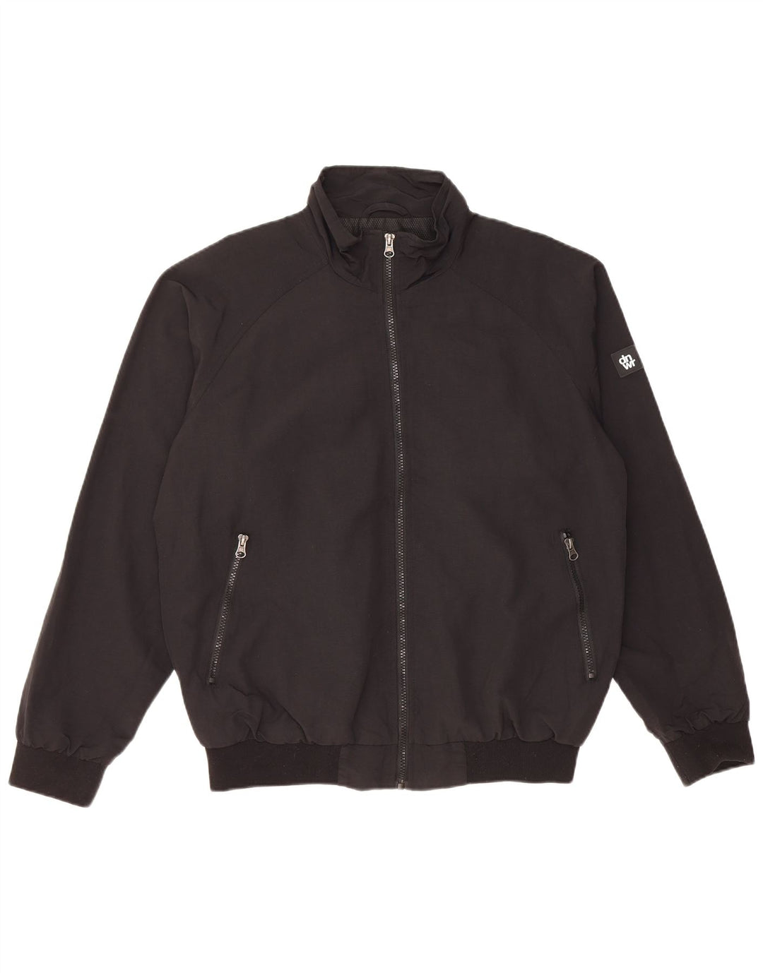 Zara Veste Bomber Homme UK 38 Medium Noir Polyamide