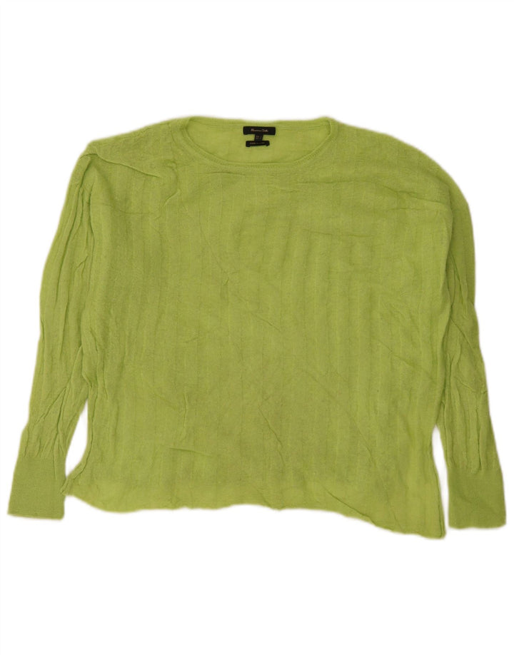 Massimo Dutti Haut court à manches longues pour femme UK 16 Large Vert