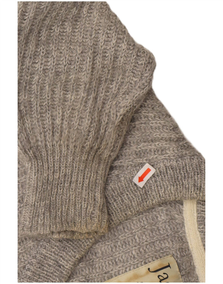 Jack Wills Pull col en V pour femme UK 8 Petit Gris Polyester