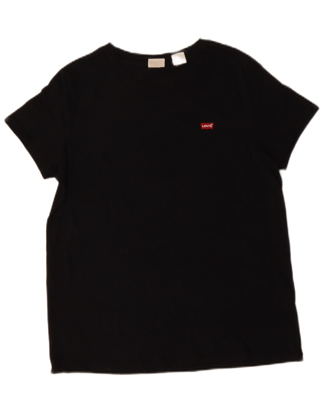 Levi's Womens T-Shirt Top UK 14 Medium Black Cotton