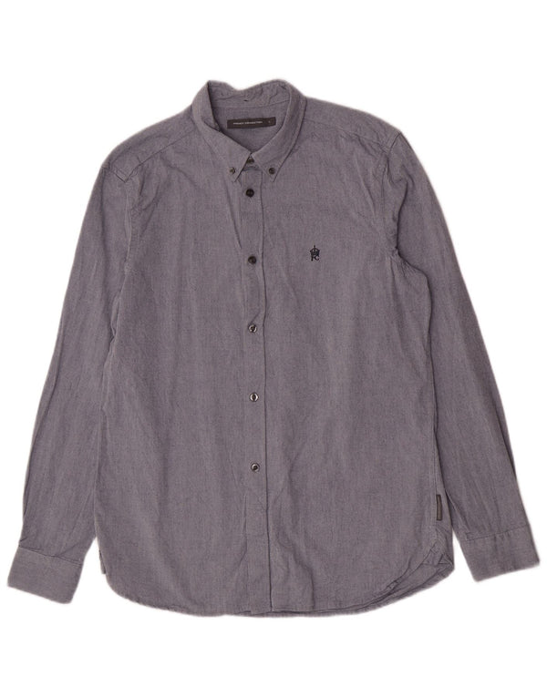 French Connection Chemise Homme Grand Bleu