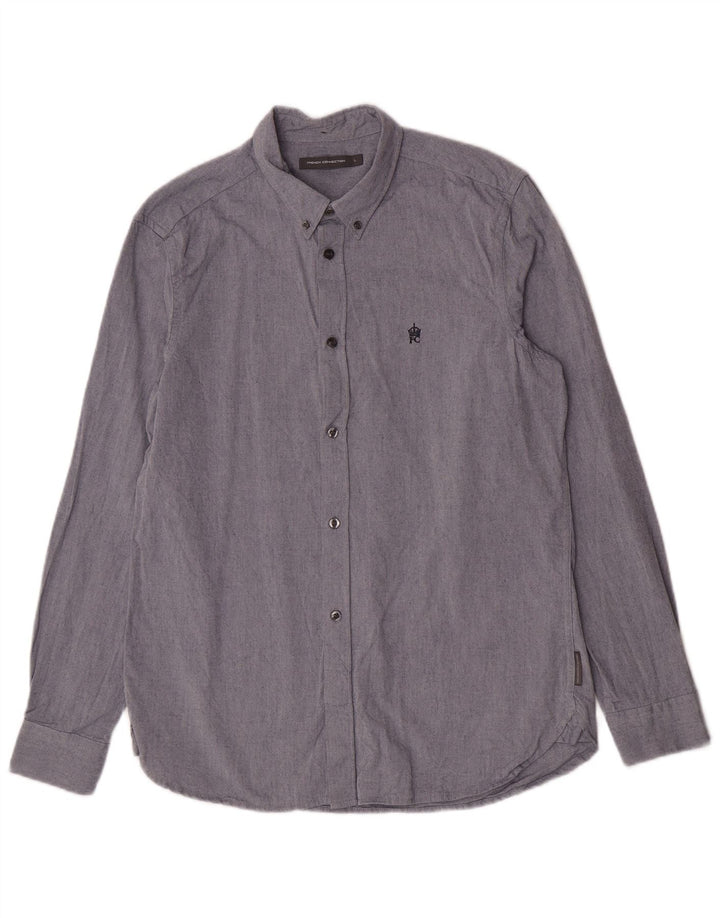 French Connection Chemise Homme Grand Bleu