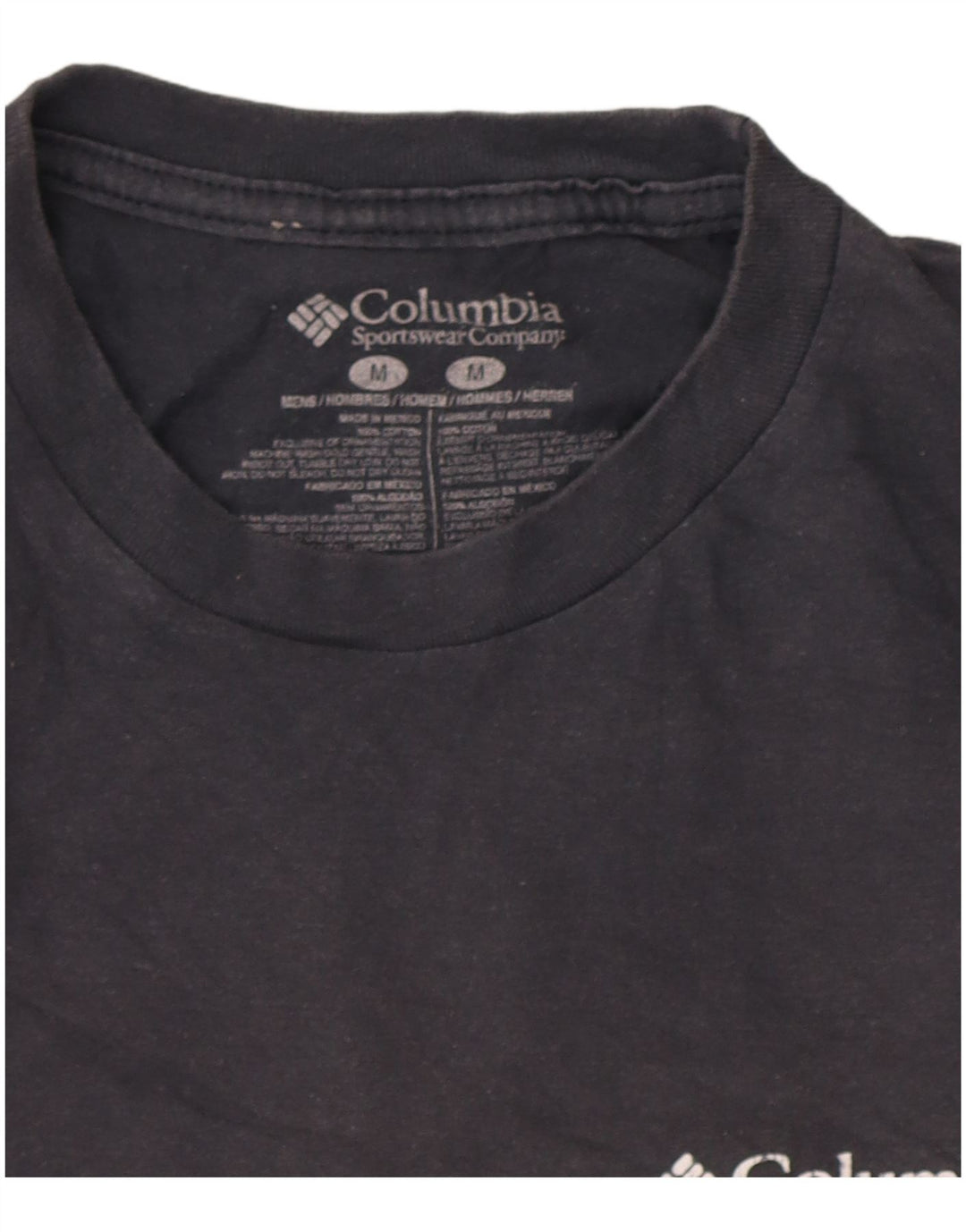 Columbia Tee-Shirt Graphique Homme Gris Moyen Coton