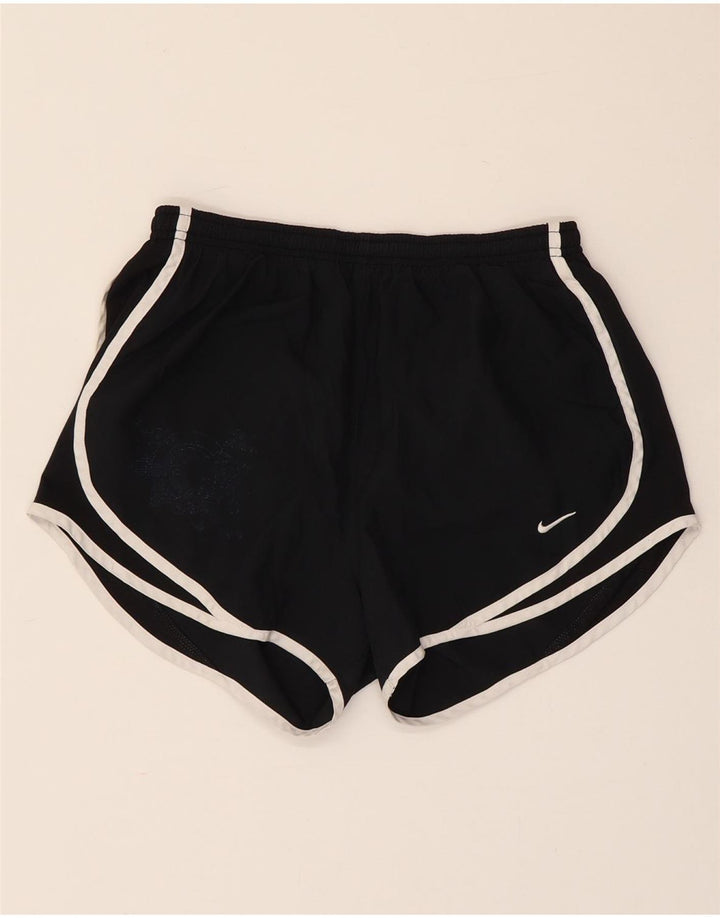 Nike Short de sport Dri Fit pour femme UK 10 Petit Noir Polyester