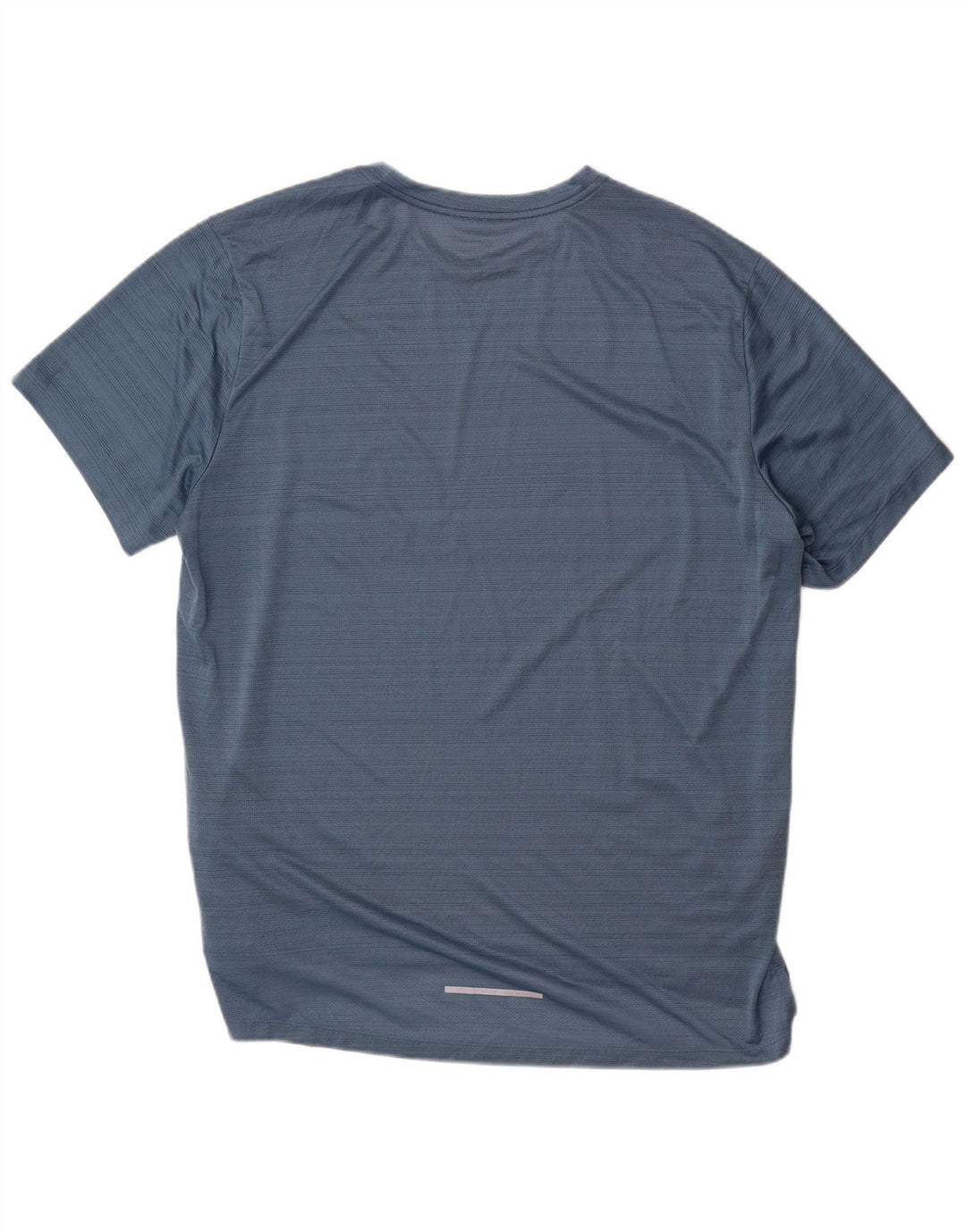 Nike Hommes Dri Fit T-Shirt Top XL Bleu Pinstripe Polyester