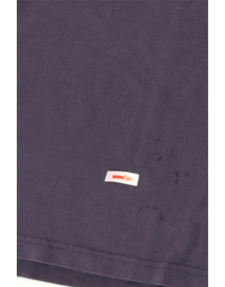 Ellesse Haut graphique coupe régulière à manches longues pour homme en coton bleu marine moyen