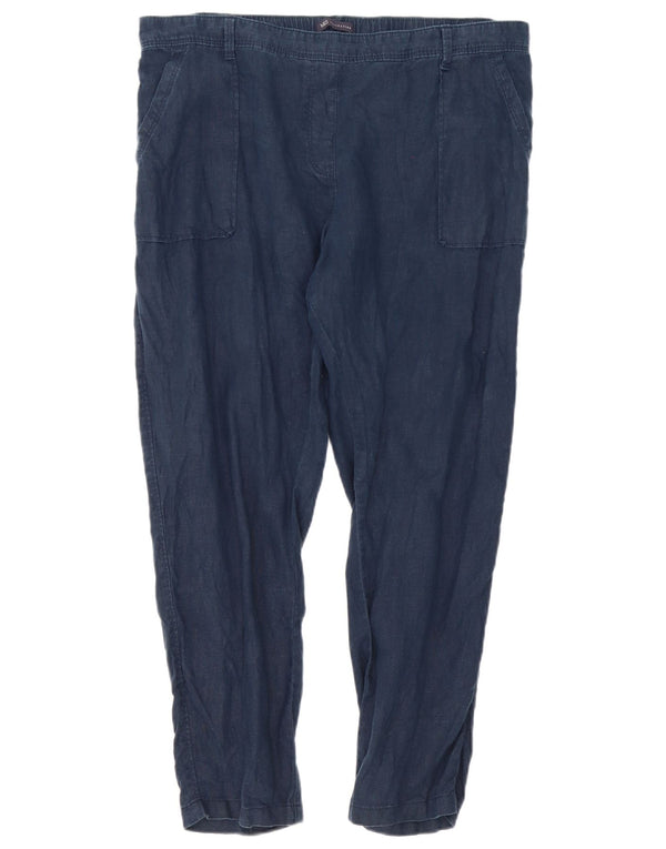 Marks & Spencer Pantalon chino slim pour femme UK 16 Large W38 L27 Bleu marine