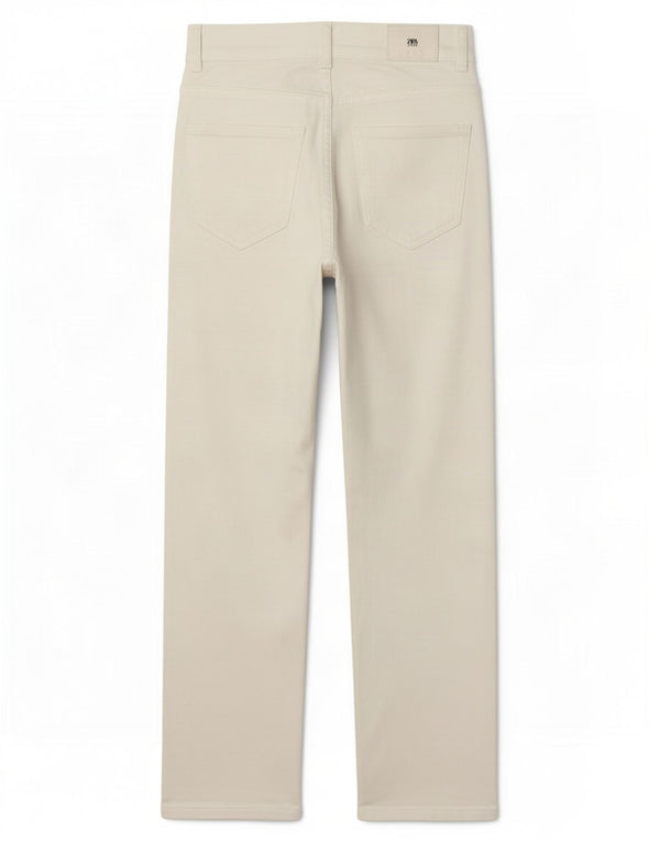 Zara Jean court droit pour femme EU 38 Small W28 L24 Blanc