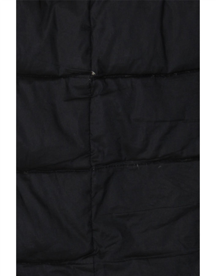 Ellesse Manteau rembourré à capuche pour femme UK 18 XL Noir Polyester