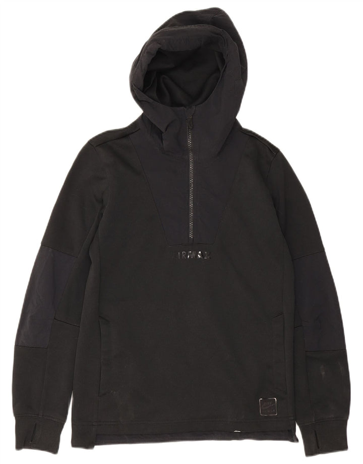 Nike Pull à capuche zippé pour garçon 12-13 ans Grand Noir Polyester