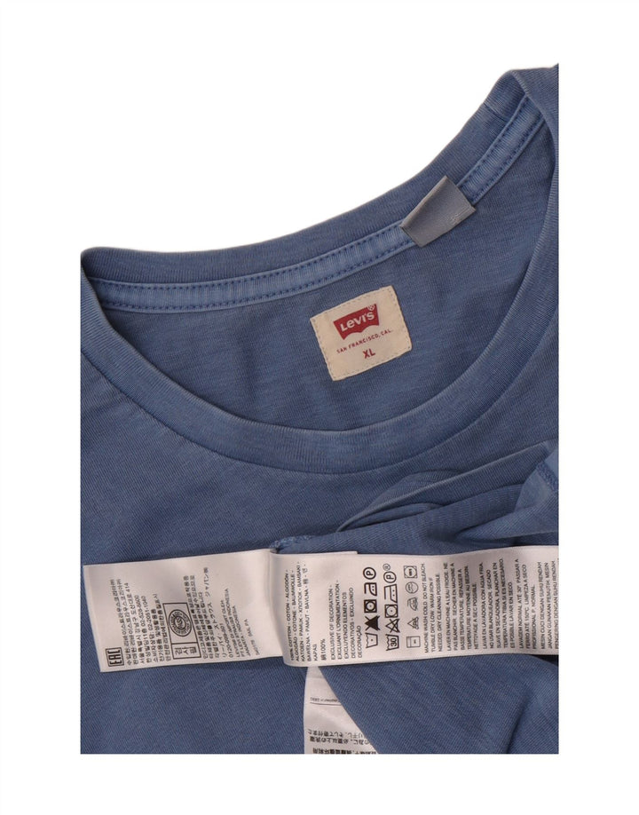 Levi's T-Shirt Top XL Homme Bleu Coton
