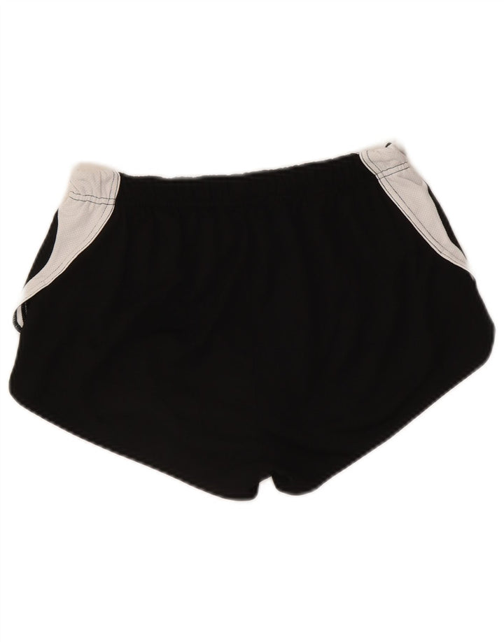 Asics Short de sport graphique pour femme UK 10 Small Noir Colorblock Polyester