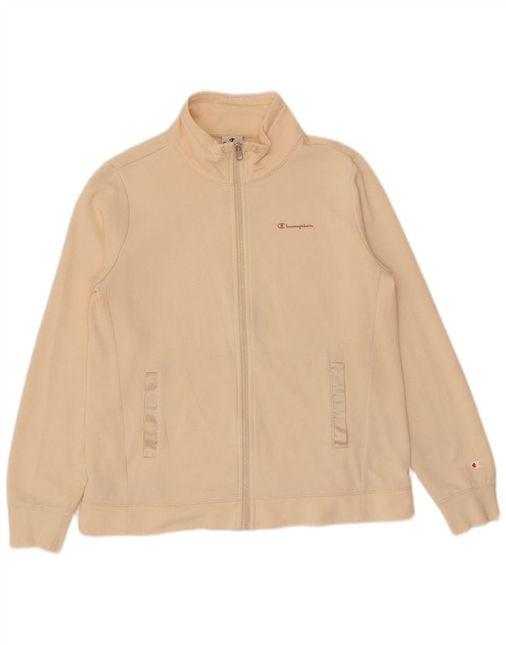 Champion Veste de survêtement pour femme UK 16 Large Beige Coton