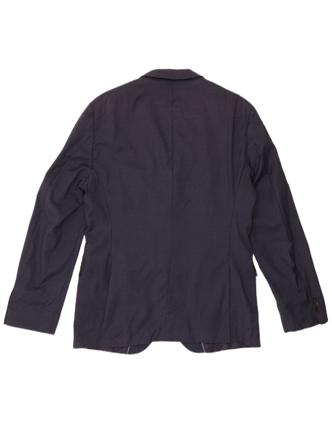 HUGO BOSS Veste blazer à 2 boutons pour homme EU 52 XL Bleu marine à carreaux en laine
