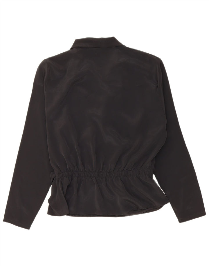 LOLA Chemisier à manches longues pour femme UK 12 Noir moyen