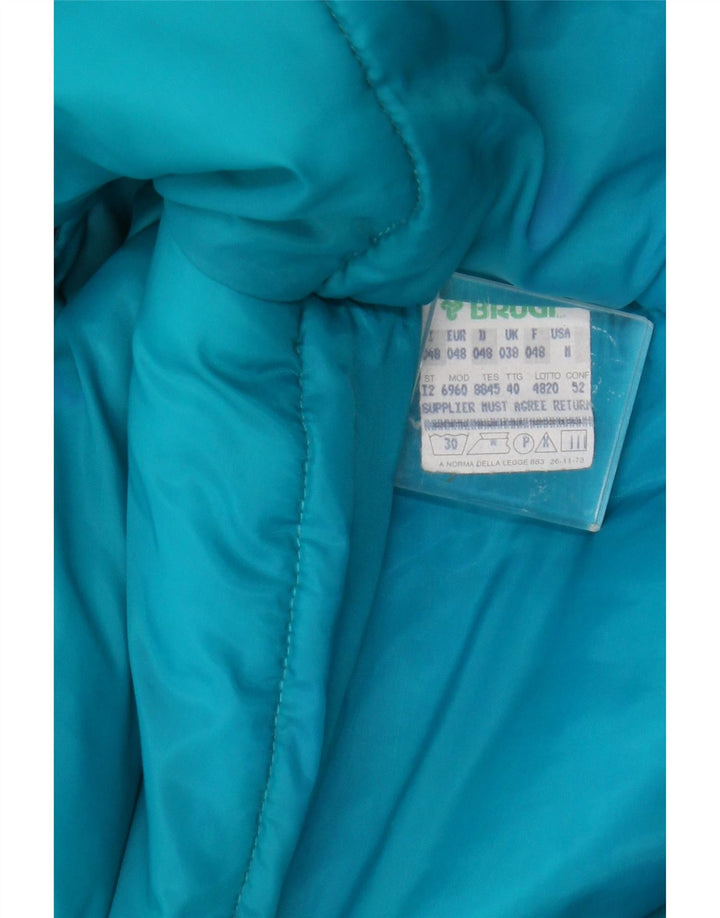 Brugi Veste matelassée à capuche pour homme IT 48 Violet moyen Polyester colour block