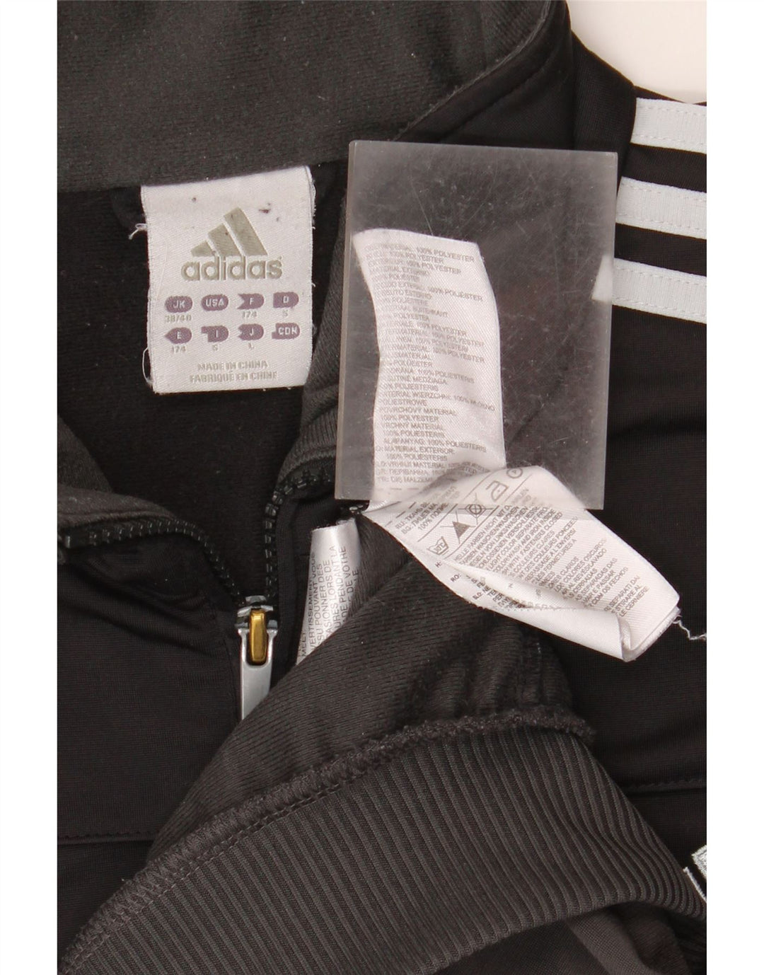 Adidas Veste de survêtement pour homme UK 38/40 Noir moyen Colourblock