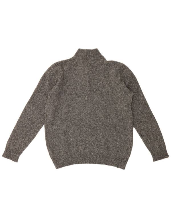 Crew Clothing Pull col zippé pour femme UK 18 XL Gris laine d'agneau
