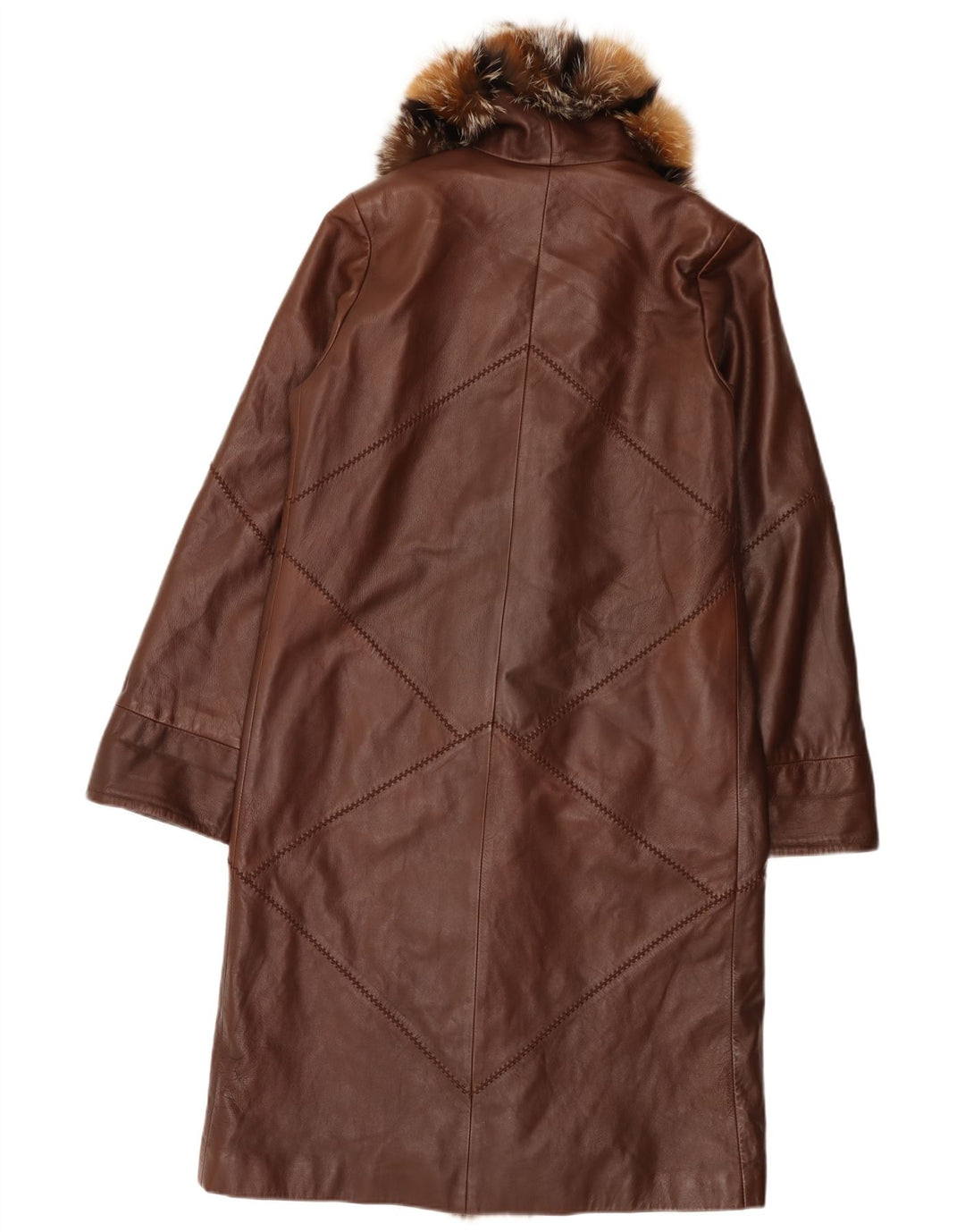 Anna Paola Manteau en cuir pour femme IT 44 Marron moyen