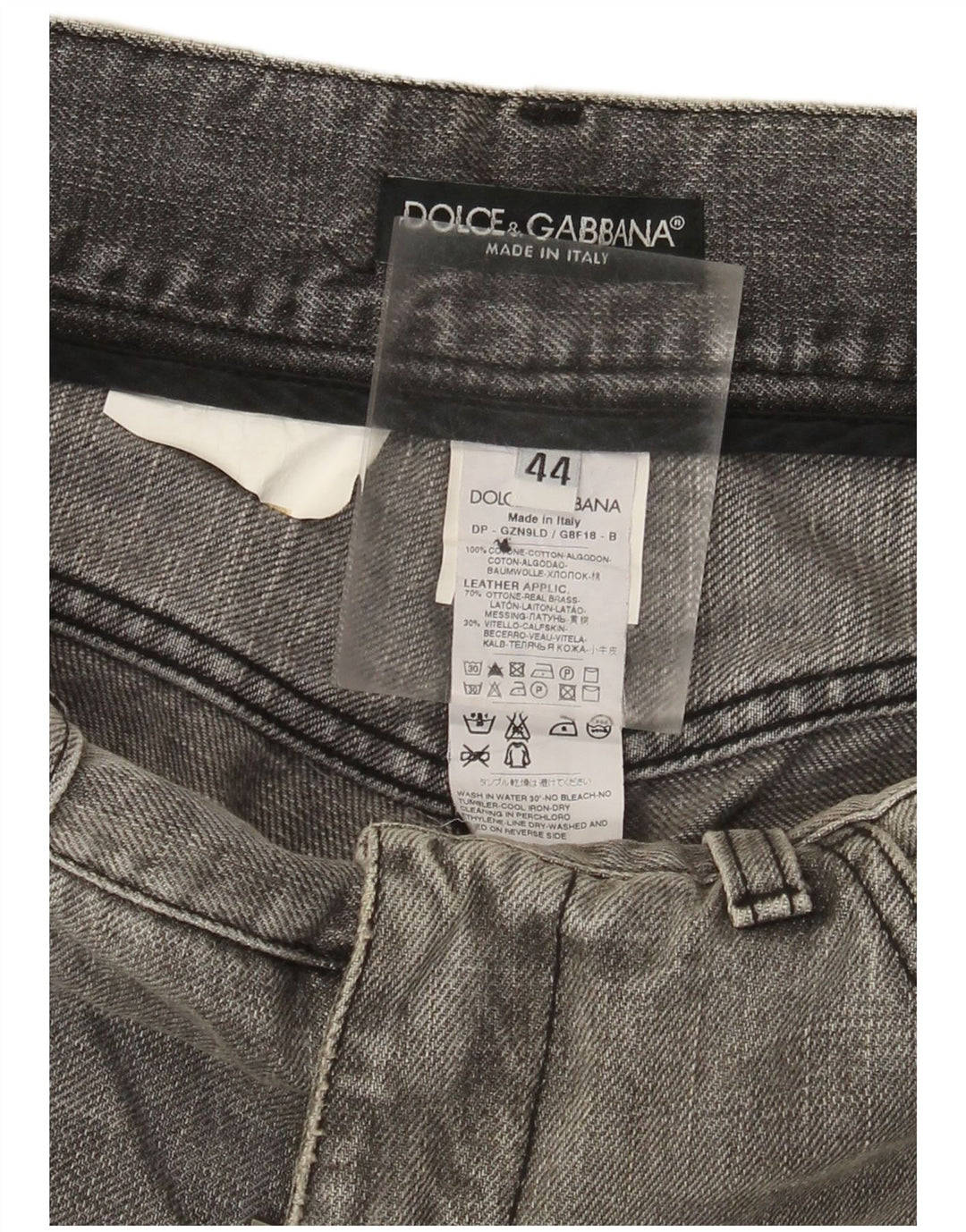 Dolce & Gabbana Jean slim effet vieilli pour femme IT 44 Medium W30 L31 Gris