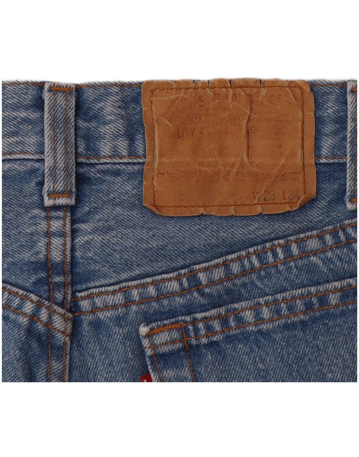 Levi's Short en Jean 501 Femme W28 Bleu Moyen