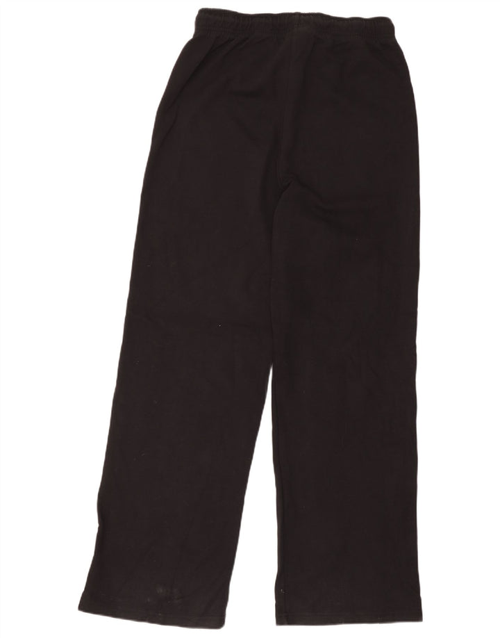 Zara Pantalon de survêtement pour femme UK 12 Coton noir moyen
