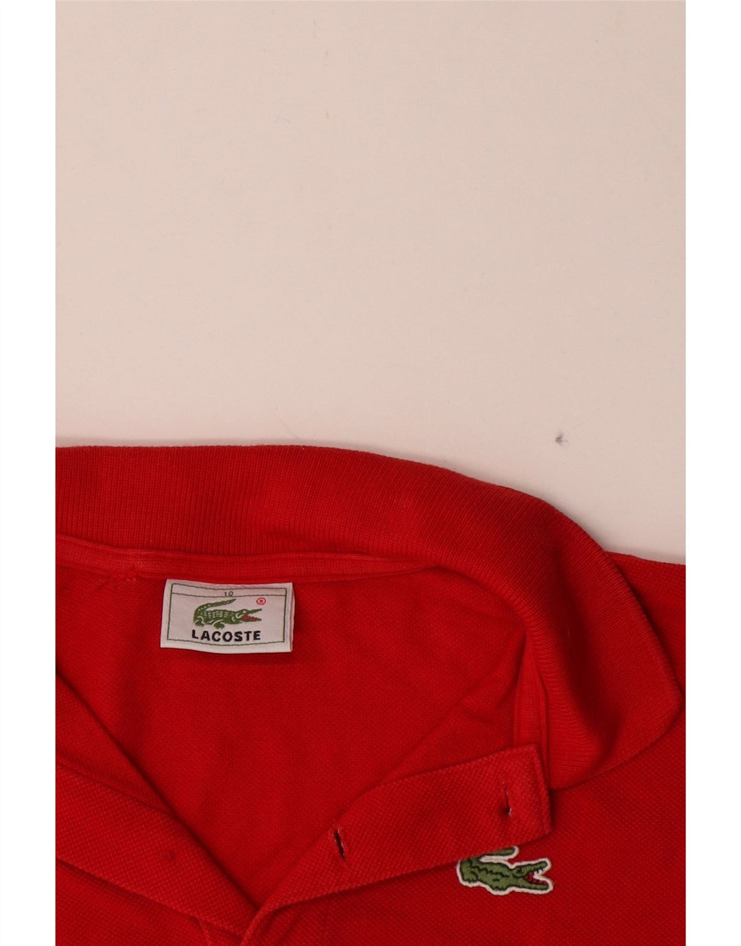 Polo Lacoste Garçon 9-10 ans Rouge Coton