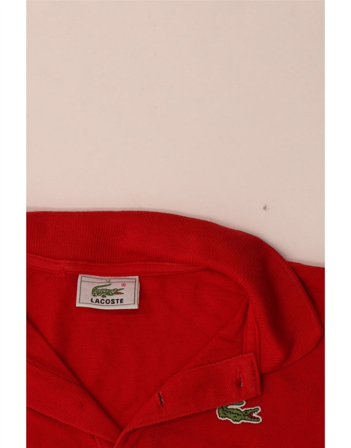 Polo Lacoste Garçon 9-10 ans Rouge Coton