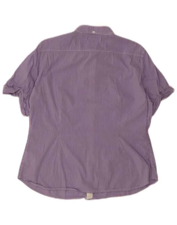 Henry Cottons Chemise à manches courtes pour femme IT 48 XL Vichy violet