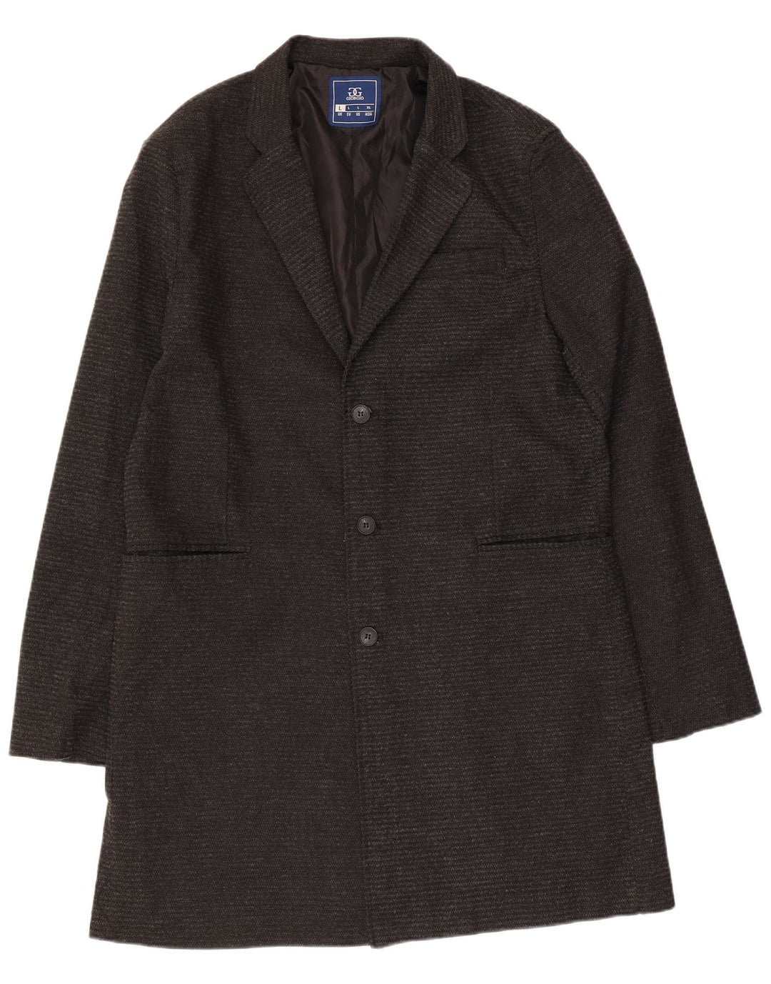 vintage Mens Overcoat UK 40 Grand Coton Gris