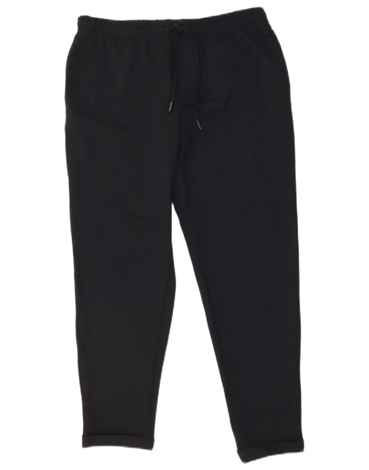 Zara Pantalon De Survêtement Court Homme Bleu Marine Moyen Polyester