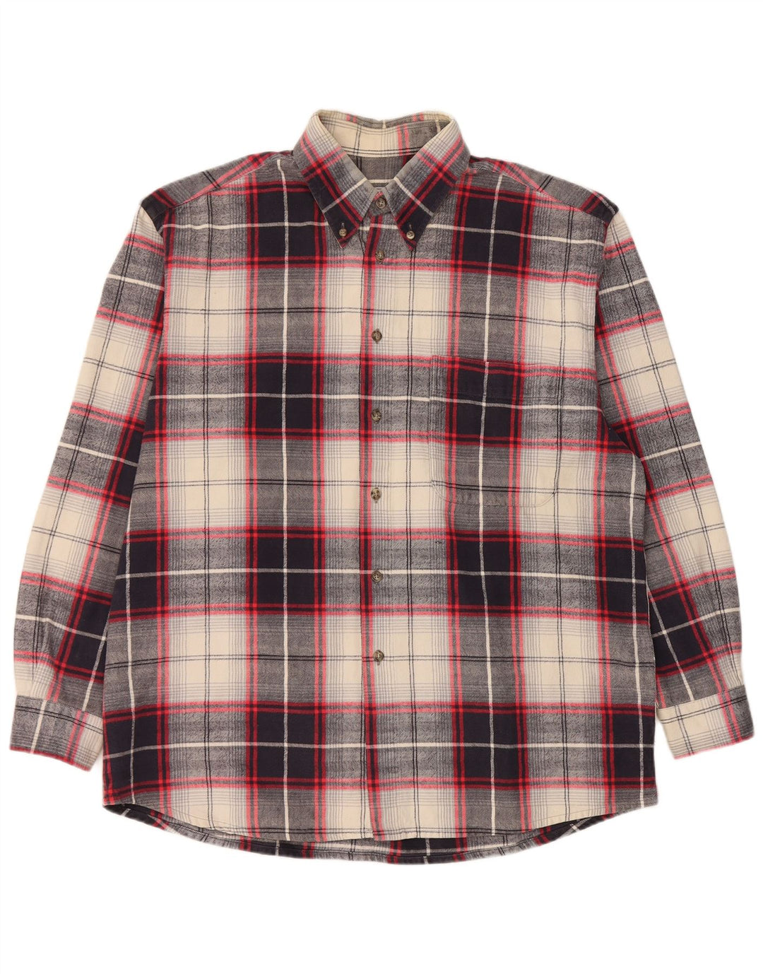 Rodrigo Chemise Flanelle Homme XL Bleu Marine Carreaux Coton
