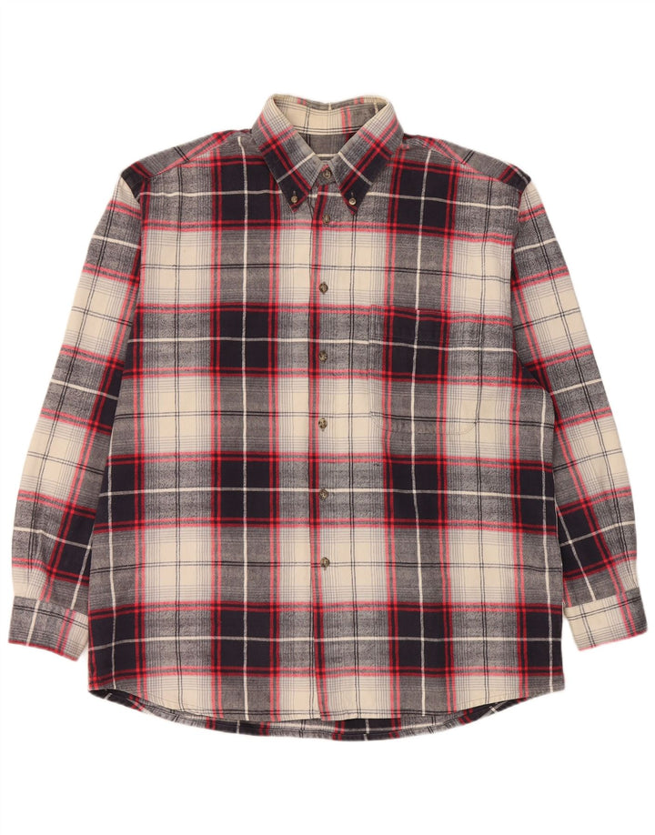 Rodrigo Chemise Flanelle Homme XL Bleu Marine Carreaux Coton