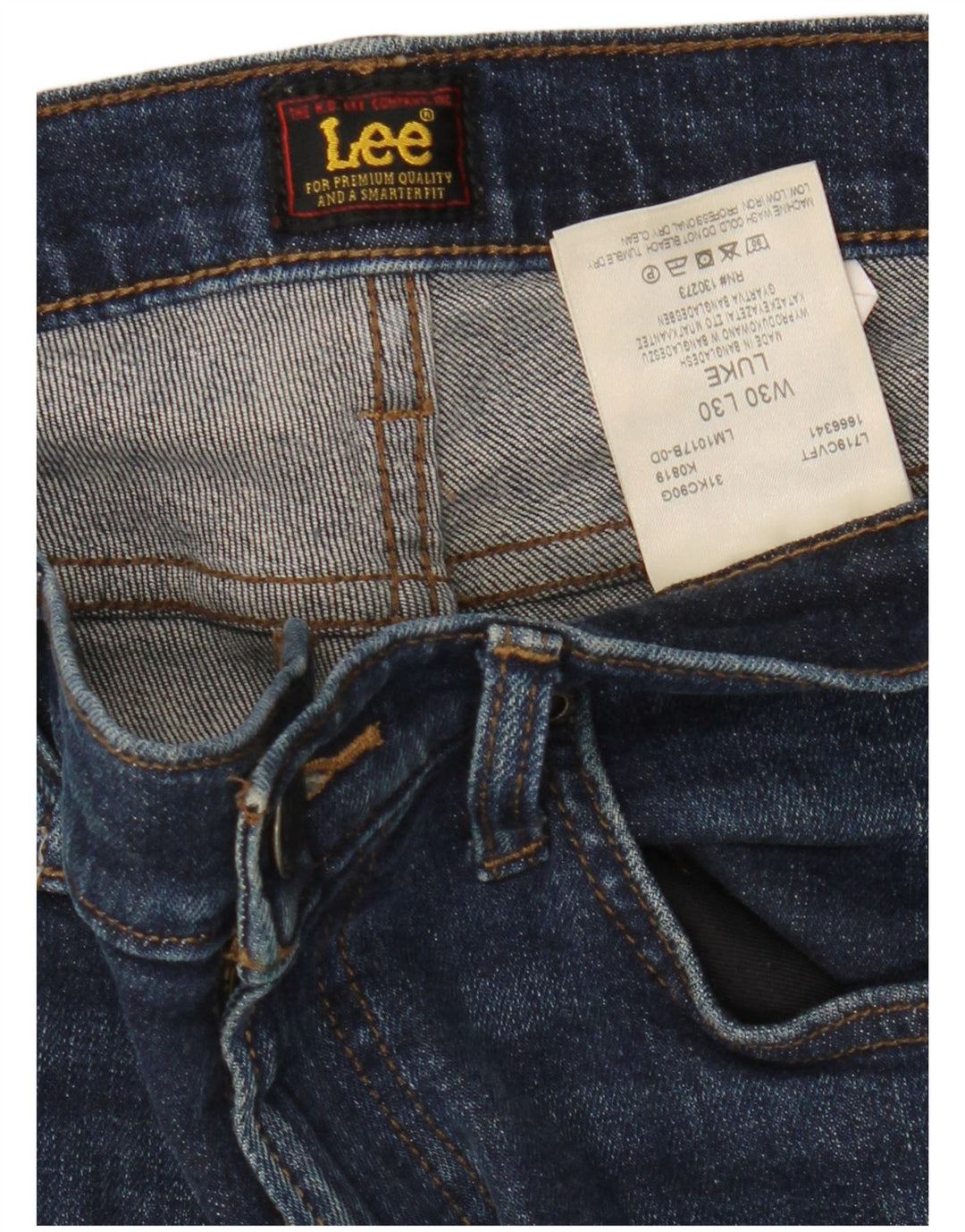 LEE Jean Skinny Luke Femme W30 L30 Bleu Marine Coton